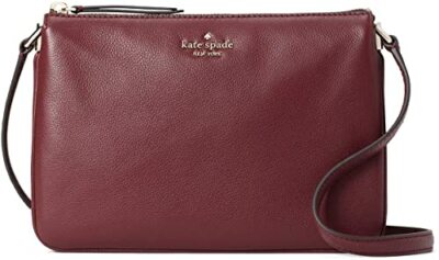 Kate Spade Jackson Triple Gusset Cherrywood Leather Crossbody