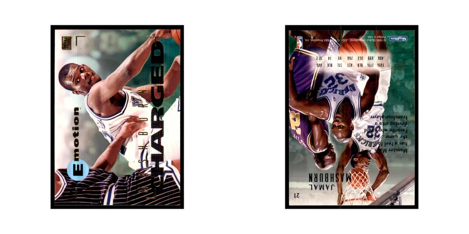 1994 SkyBox E-Motion Jamal Mashburn Mavericks #21 - Image 3 of 3