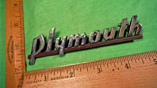 By96 Plymouth Hood Side Emblem Vintage 1939-40 Plymouth Pt105 Pickup P8 Delux