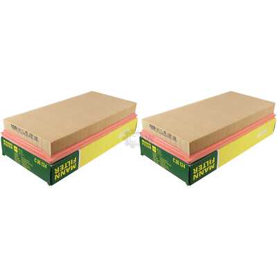 2x Original MANN-FILTER Luftfilter C 35 124 Air Filter für Mitsubishi Space