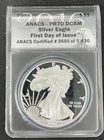 2016-W $1 American Silver Eagle ANACS PR70 DCAM FIRST DAY OF ISSUE