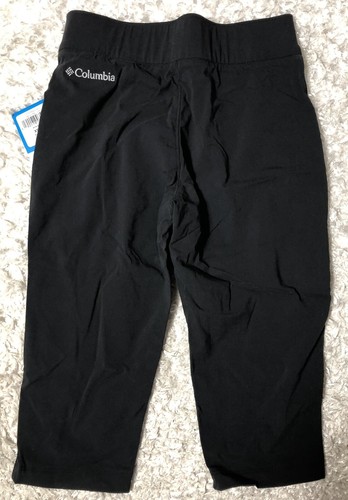 New Girls Columbia Athena Capri Pants XS 6-6X Black Outdoor Hiking Pull On NWT - Picture 4 of 5