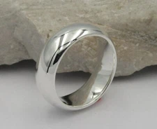 Solid 925 Sterling Silver Plain Band & Meditation Handmade Jewelry Ring All Size