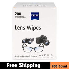 Pre-Moistened Lens Cleaning Wipes, 200 Count