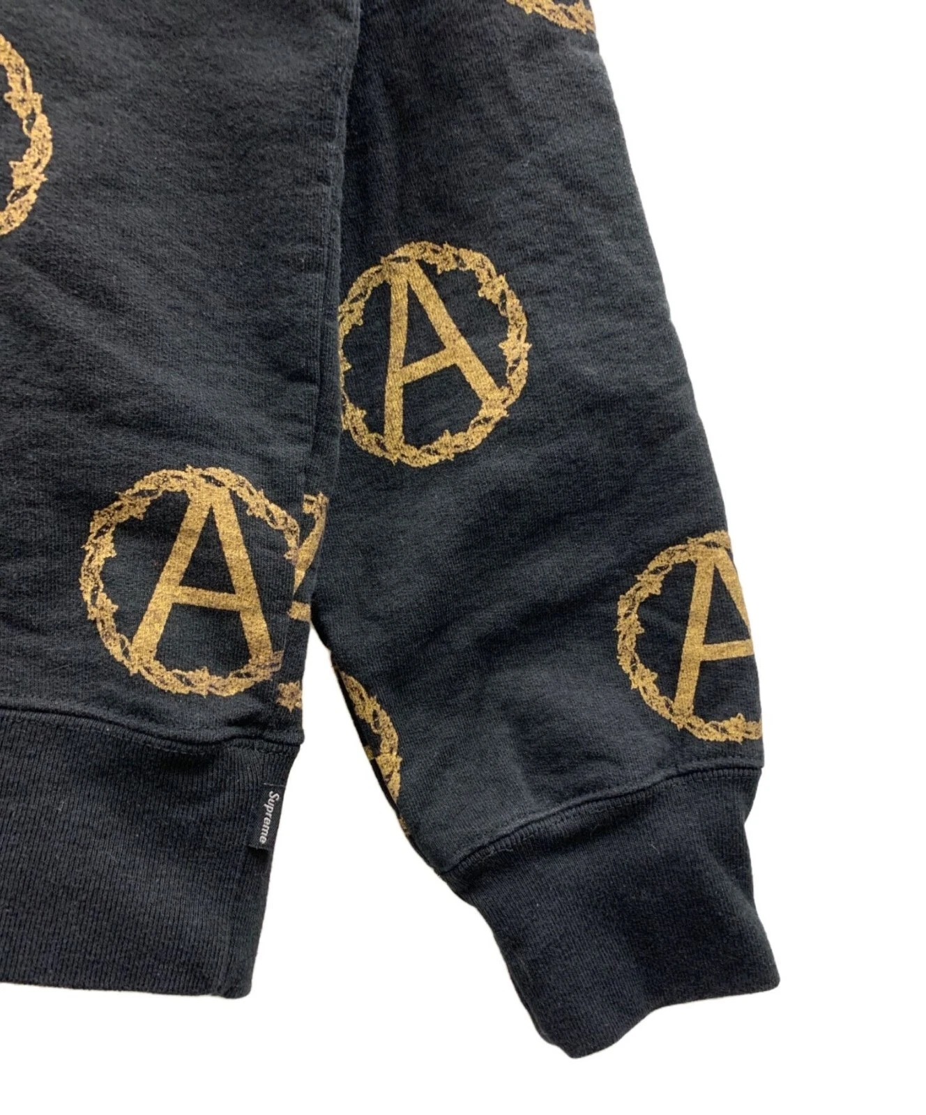 Felpa con cappuccio SUPREME × UNDERCOVER logo nero oro taglia M