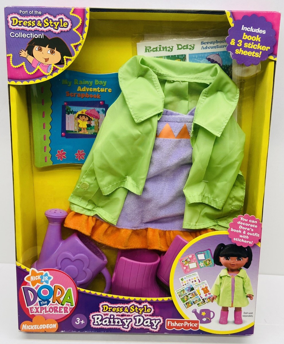 NEW ~~DORA THE EXPLORER~~ DRESS & STYLE RAINY DAY COLLECTION | eBay