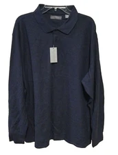 $89 DANIEL CREMIEUX Signature Collection XL Blue Men's Long Sleeve 100% Cotton