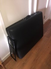 black foldable massage couch for therapy in great condition 