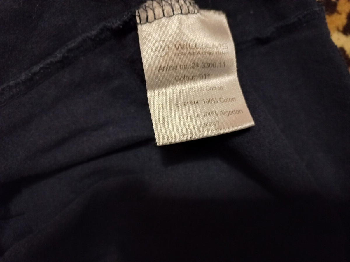 Chemise Homme Williams Formula One Team McGregor - Édition Limitée - Taille XL - Occasion Bon état
