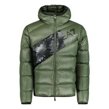 Image of Emporio Armani Down Padded Puffer Jacket Forest Night Green