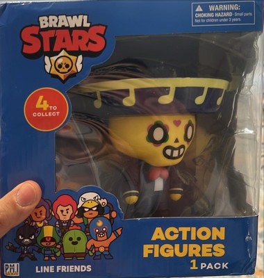 P.M.I. Brawl Stars Action Figure One of Four 6.7'' Open & Used Damaged packaging