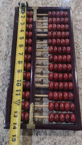 Vintage Diamond Brand Chinese Abacus 13 Rows 91 Beads Great Condition Rare Find - Picture 10 of 11