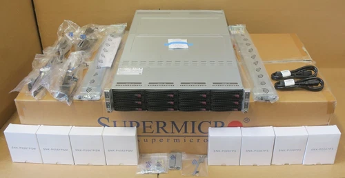 NEW Supermicro SuperServer 6029TP-HTR 12x 3.5" Bay 4x X11DPT-PS CTO Server Nodes