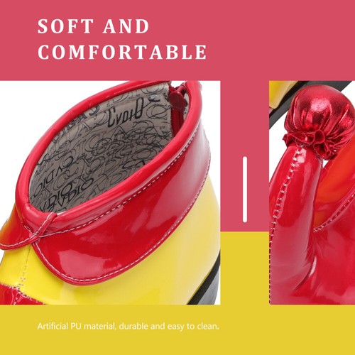 Scarpe Da Corno Magiche Uomo Bambino Grandi Clown Accessori Per Costumi - Foto 7 di 12