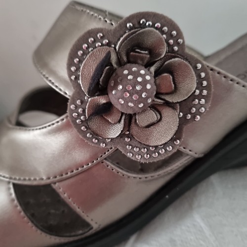 SANDALIAS MULAS MUJER COJÍN-WALK TALLA UK 5 Plateado Metálico Zapatos - Imagen 14 de 14