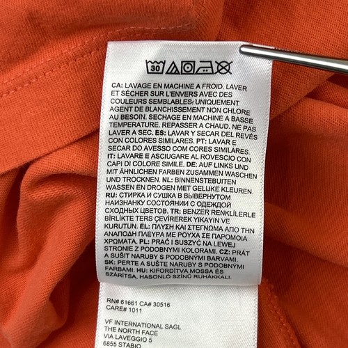 The North Face NEVER STOP EXPLORING Orange T-Shirt Mens M Outdoor Hiking - Picture 10 of 13