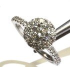 GIA certified Vera Wang 14k white gold 1.45ct round diamond engagement ring 4g — photo 6