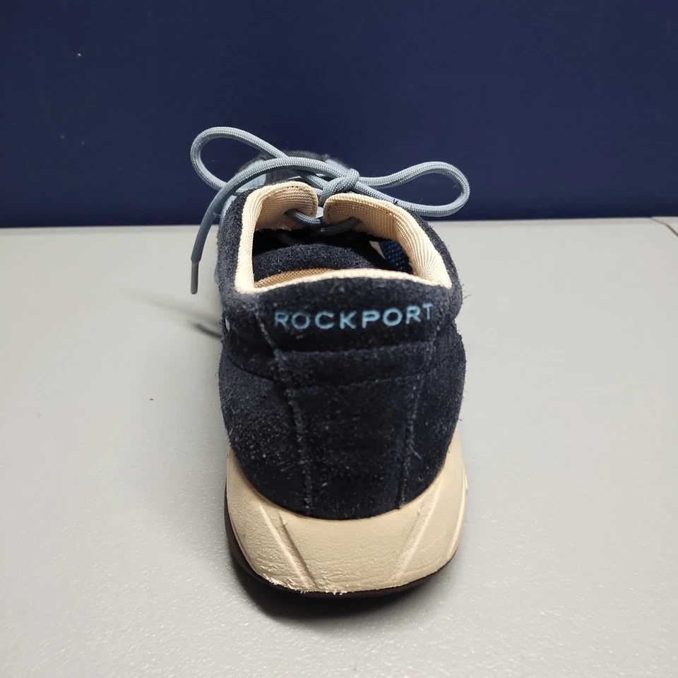 Rockport Athletic Sneaker Shoes Womens Sz 7 Navy Suede Leather Lace Up APW3092KW - Image 3 of 4