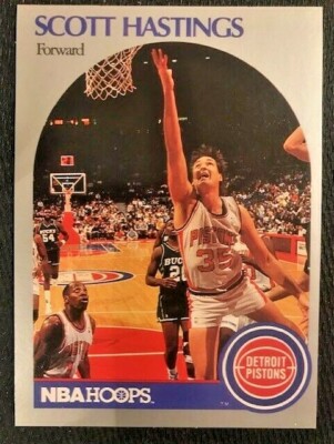 NBA - 1990 NBA Hoops Scott Hastings - Pistons | eBay