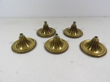 Lot de 5 bobeches coupelles bronze pour lustre plafonnier ancien
