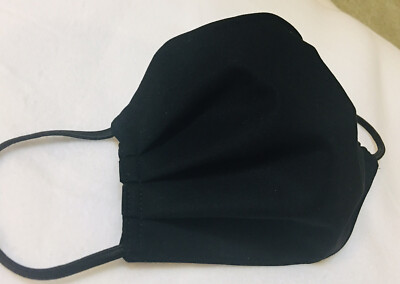 Face Mask, Three Layer, Adult Size, Nose Wire, Elastic Ear Straps, Reversible