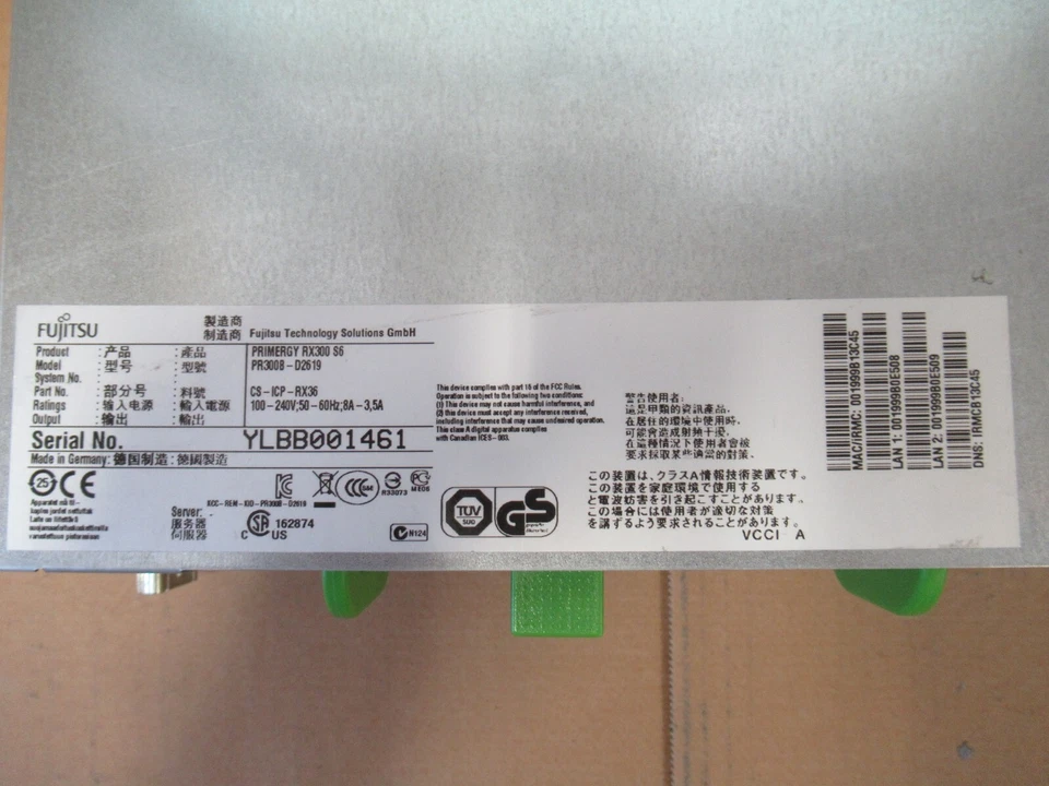 Fujitsu Primergy RX300 S6 Quad Core E5-630 2.53GHz 64GB Ram 2.4TB Bay Server - Image 3 of 3