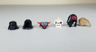 Lego Star Wars Pirates Helmets Heads Hoods Accessories Mixed Themes Lot of 6