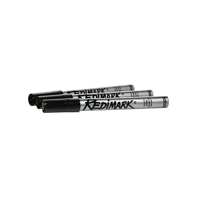 Dixon RediMark Chisel Tip Permanent Markers - Chisel Marker Point Style - Black - Metal Barrel - 12 / Box Dixon RediMark Chisel Tip Permanent Markers - Chisel Marker Point Style - Black - Metal Barrel - 12 / Box
