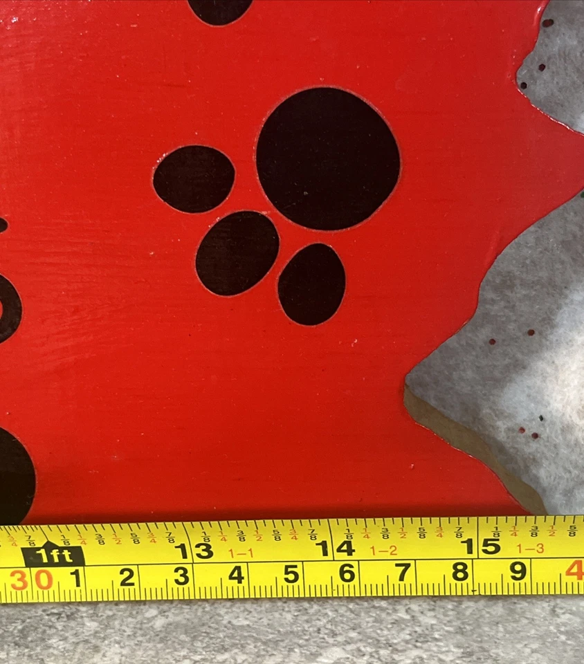 Vintage Rustic HandMade Wooden “Wipe Your Paws” Sign 3D Black Bear Cabin Cottage - Image 2 of 4