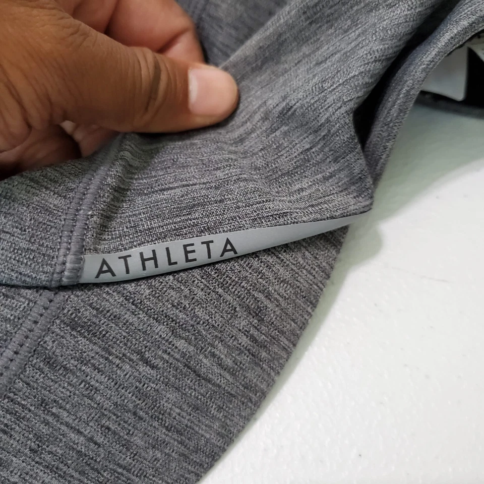 Sombrero Athleta Mujer Talla Única Gris Gorra Activa Malla Logo Ventilación Foto 4 de 4