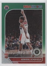 2019-20 Panini NBA Hoops Premium Stock Green Prizm Admiral Schofield #231 0w8