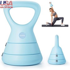 Adjustable Kettlebell 5-15lbs Compact Portable Fitness Equipment Home Gym New
