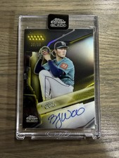 2026 Topps Chrome Black - Gold Autograph Refractor Bryan Woo #CBA-BW /50 (AU,RC)