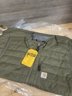 Carhartt Men's Rain Defender Lightweight Insulated Vest Size 2XL Moss Green New