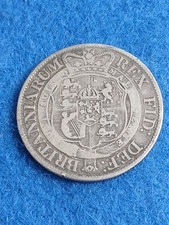 1819 Half Crown Coin , Sterling Silver , George III , 13.59g