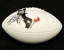 JJ Watt Signed Wilson NFL Football Houston Texans Logo Auto *Fanatics Authentic*