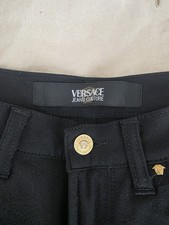 Versace black boot cut pants. size 29 EUC