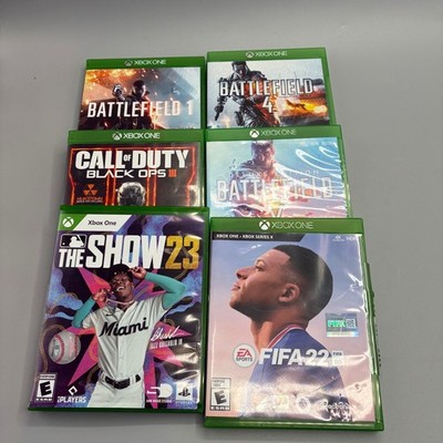 Xbox One Game Lot Battlefield 1 4 V Call of Duty Black Ops III FIFA 22 MLB 23