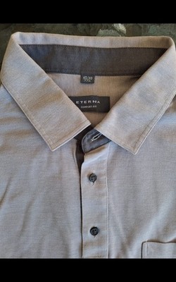 Eterna men polo shirt polo shirt short sleeve XXL 45 46 grey grey fair model insolvency