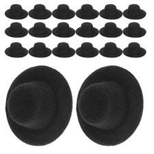 24 Pcs Tiny Doll Hats For Crafts 4 cm Mini Miniature Small Fabric Ornaments