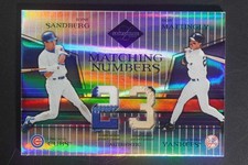 2004 Leaf Limited Mattingly/Ryne Sandberg Matching Numbers Dual Patch 1/1 DZ2367