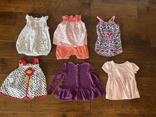 Infant Girls Mixed Lot Of 6. Rompers And Tops Size 18  24 Mo. Disney Etc.
