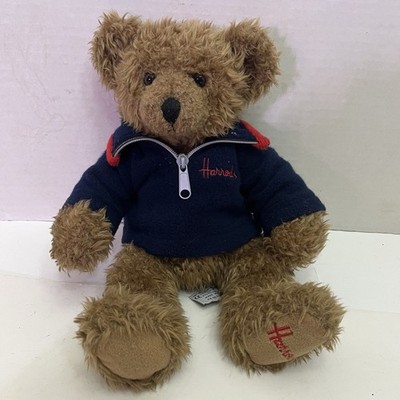 Vtg Harrods Teddy Bear Plush Blue Pullover 2002 12 