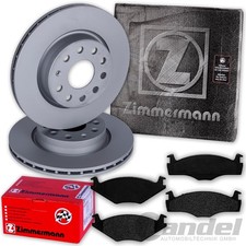 ZIMMERMANN BREMSSCHEIBEN + BELÄGE VORNE für VW POLO 6N1 6N2 + LUPO + SEAT AROSA