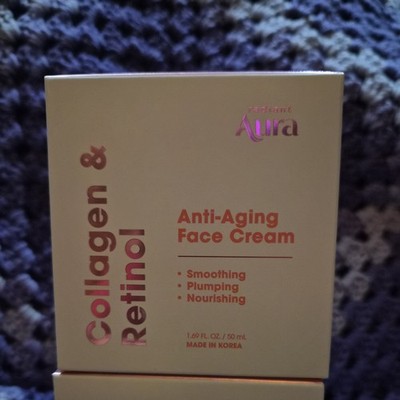 Radiant Aura Collagen Retinol Anti-Aging Face Cream - 1.69 fl oz - Made in Korea