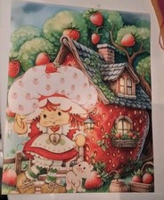 Strawberry Shortcake Glossy Vinyl Sticker 8.5" By 11" Kids, Adults, Gift