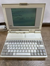 VINTAGE AST PREMIUM EXEC 386SX/20 LAPTOP WORKS NO POWER SUPPLY DEAD BIOS BATTERY