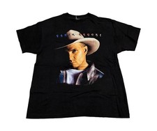 Vintage 90s Garth Brooks Tour T-Shirt Mens XL Concert Black Single Stitch 1996