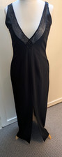Principles Black Formal Evening Maxi Dress with bead design Size 12