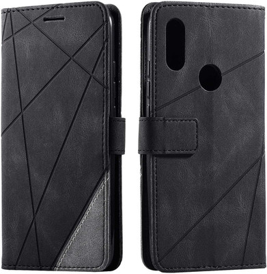 Premium Leder PU Handyhülle für Xiaomi Redmi 7  Schwarz
